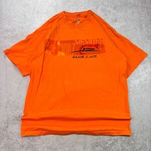 Dale Earnhardt Jr Club E JR T-Shirt Men's L Orange NASCAR Racing 2007 Graphic